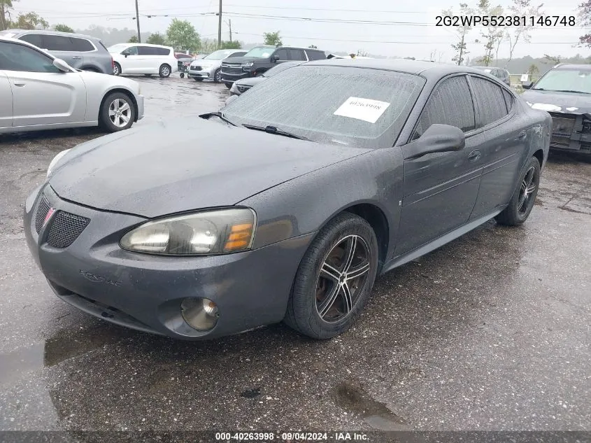 2G2WP552381146748 2008 Pontiac Grand Prix