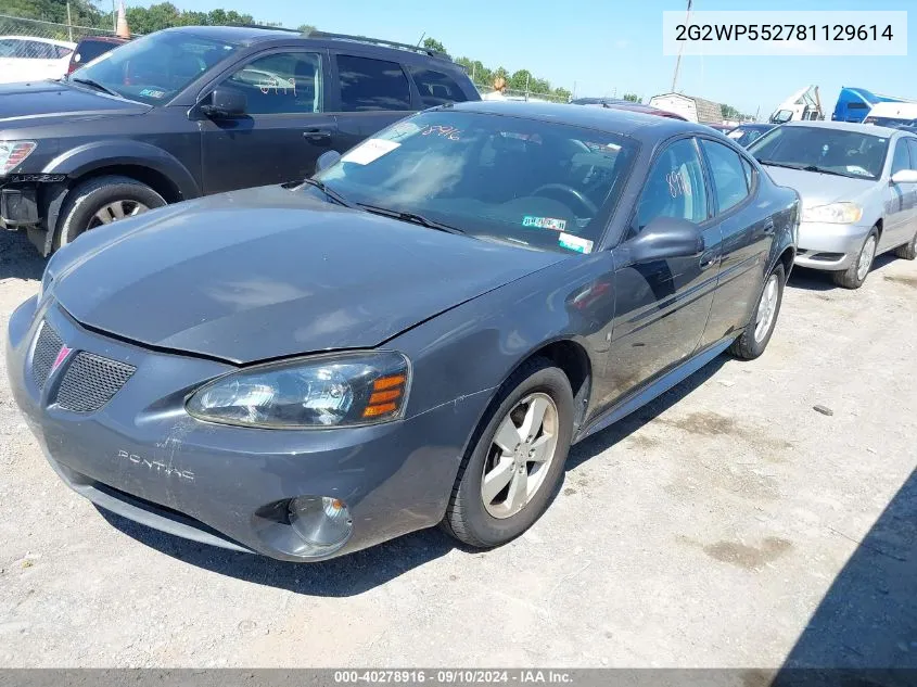 2G2WP552781129614 2008 Pontiac Grand Prix