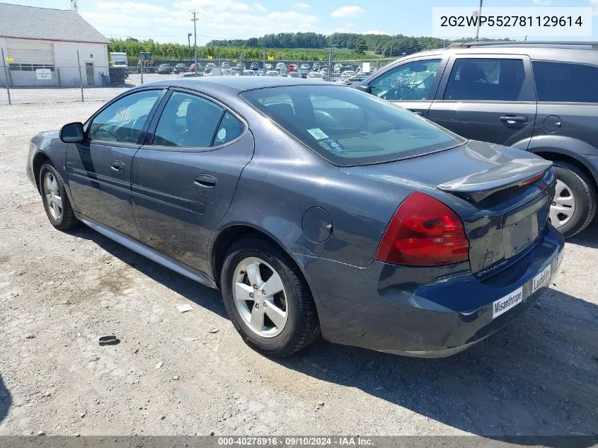 2G2WP552781129614 2008 Pontiac Grand Prix