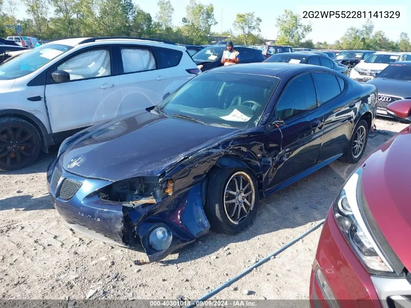 2008 Pontiac Grand Prix VIN: 2G2WP552281141329 Lot: 40301018