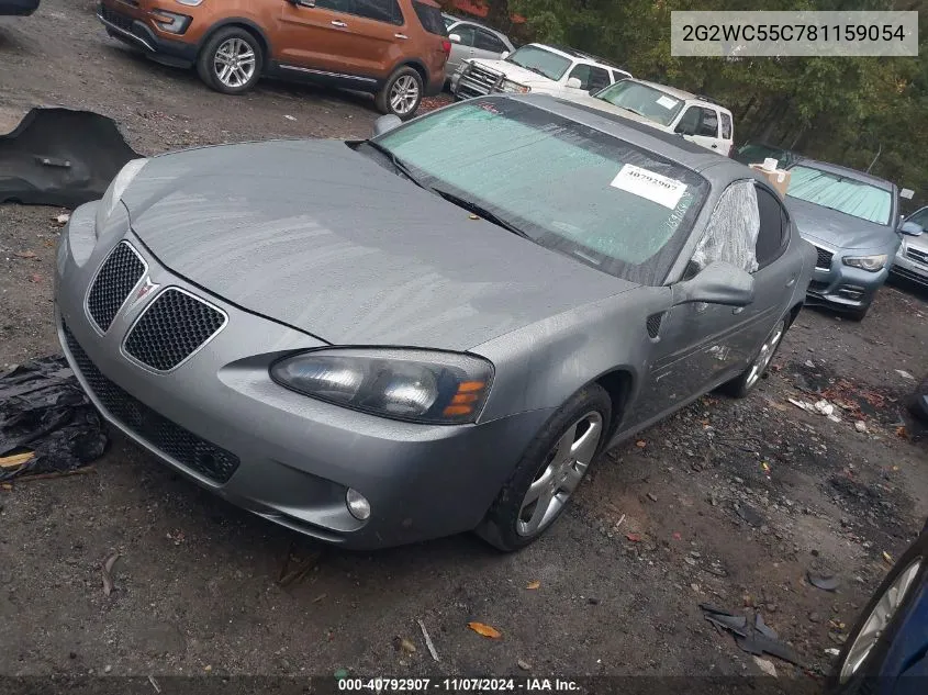 2008 Pontiac Grand Prix Gxp VIN: 2G2WC55C781159054 Lot: 40792907