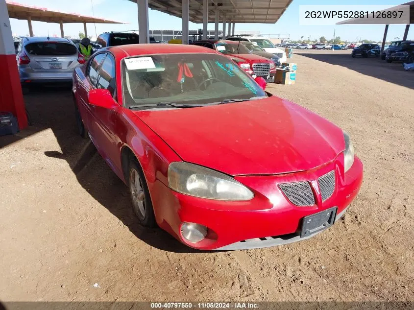 2008 Pontiac Grand Prix VIN: 2G2WP552881126897 Lot: 40797550