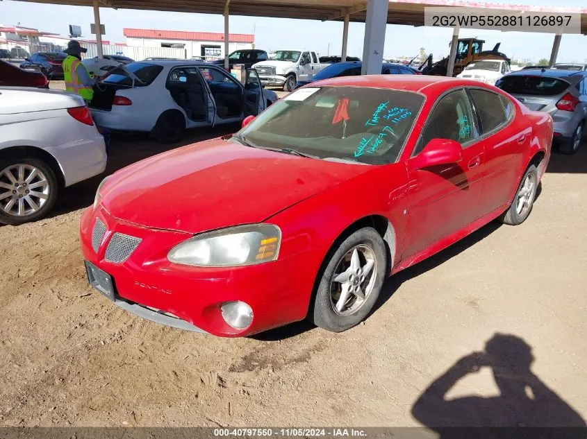 2008 Pontiac Grand Prix VIN: 2G2WP552881126897 Lot: 40797550