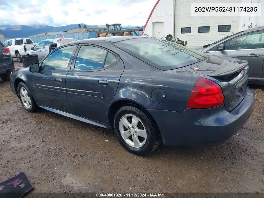 2G2WP552481174235 2008 Pontiac Grand Prix