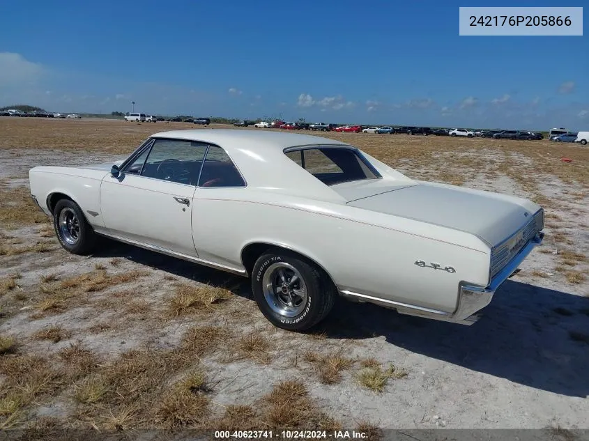 1966 Pontiac Gto VIN: 242176P205866 Lot: 40623741