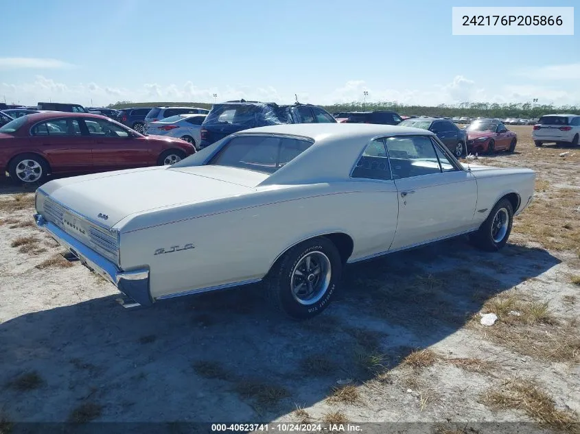 1966 Pontiac Gto VIN: 242176P205866 Lot: 40623741