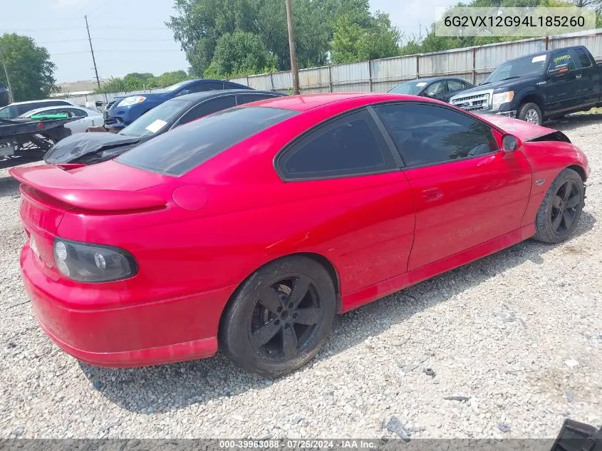 6G2VX12G94L185260 2004 Pontiac Gto