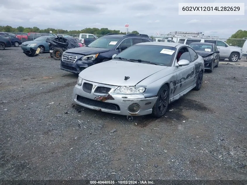 2004 Pontiac Gto VIN: 6G2VX12G14L282629 Lot: 40440535