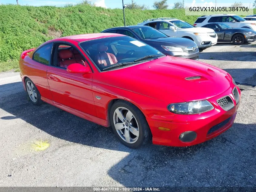 2005 Pontiac Gto VIN: 6G2VX12U05L384706 Lot: 40477719