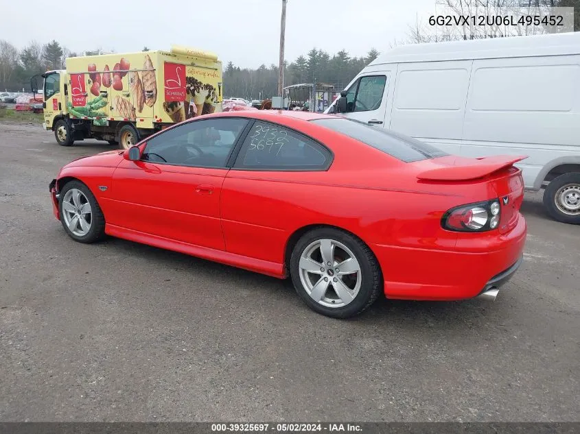 6G2VX12U06L495452 2006 Pontiac Gto