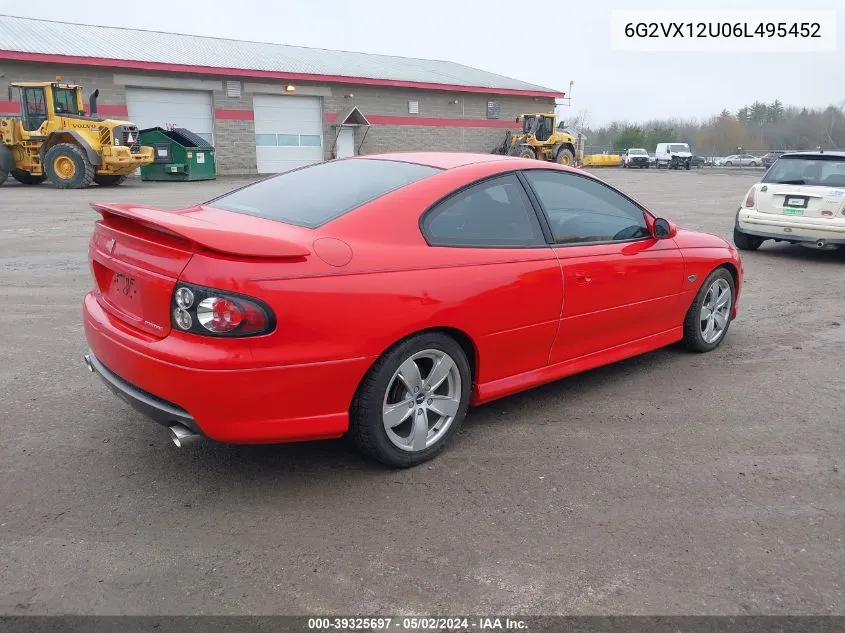 6G2VX12U06L495452 2006 Pontiac Gto