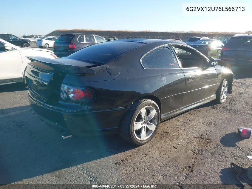 2006 Pontiac Gto VIN: 6G2VX12U76L566713 Lot: 40446901