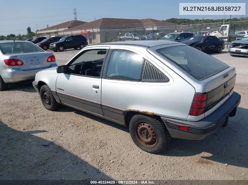 1988 Pontiac Lemans Aerocoupe VIN: KL2TN2168JB358727 Lot: 40324425