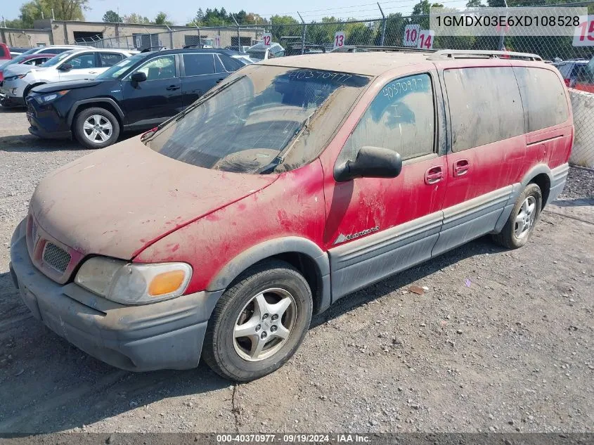 1999 Pontiac Montana VIN: 1GMDX03E6XD108528 Lot: 40370977