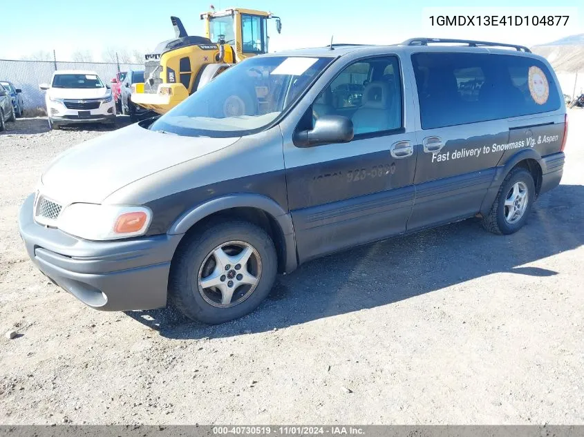 2001 Pontiac Montana M16 W/1Sj Pkg. VIN: 1GMDX13E41D104877 Lot: 40730519