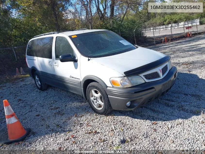 2003 Pontiac Montana M16 W/1Sa Pkg. VIN: 1GMDX03EX3D255462 Lot: 40590907