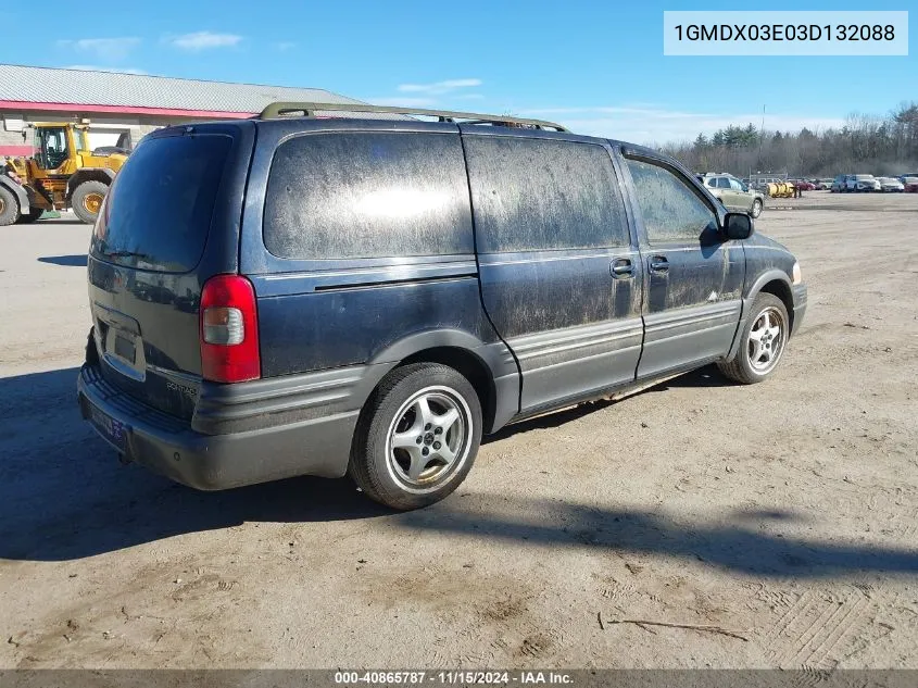 2003 Pontiac Montana M16 W/1Sa Pkg. VIN: 1GMDX03E03D132088 Lot: 40865787