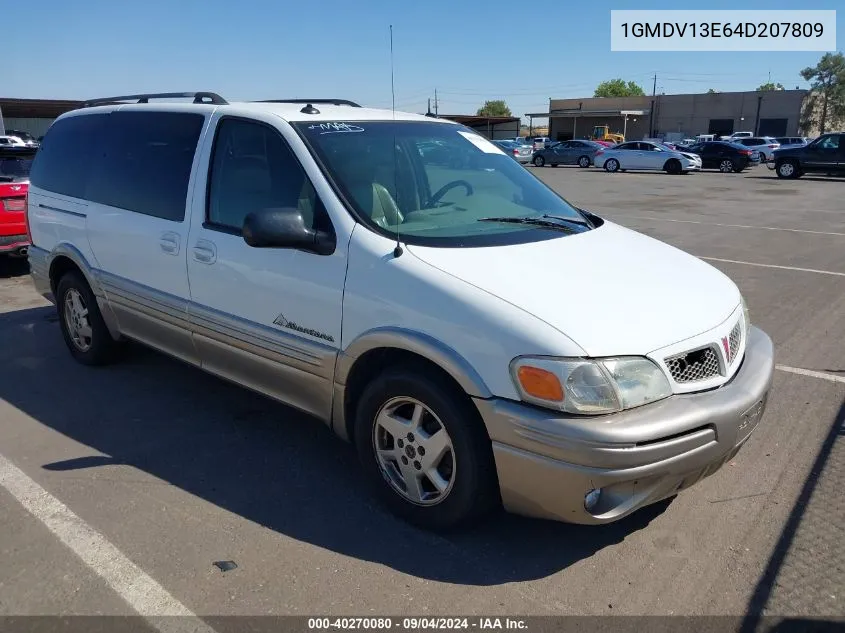 2004 Pontiac Montana T16 W/1Sx Pkg. VIN: 1GMDV13E64D207809 Lot: 40270080