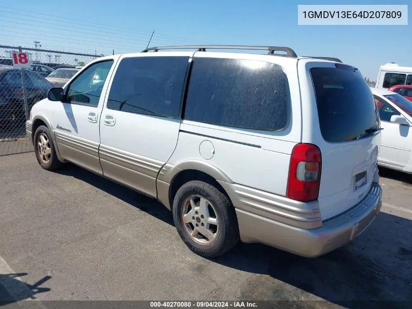 2004 Pontiac Montana T16 W/1Sx Pkg. VIN: 1GMDV13E64D207809 Lot: 40270080