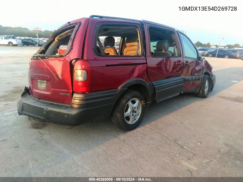 2004 Pontiac Montana M16 W/1Se Pkg. VIN: 1GMDX13E54D269728 Lot: 40285008