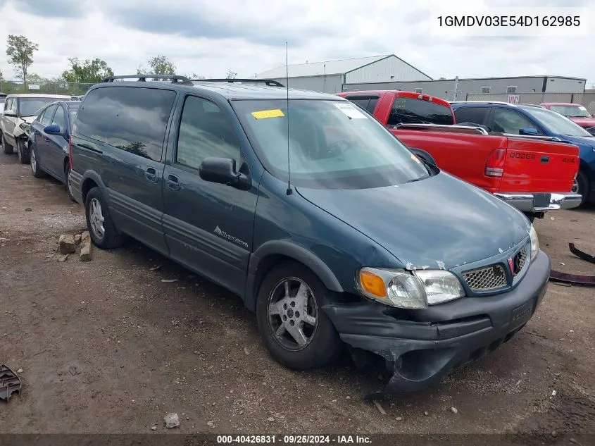 2004 Pontiac Montana T16 W/1Sx Pkg. VIN: 1GMDV03E54D162985 Lot: 40426831