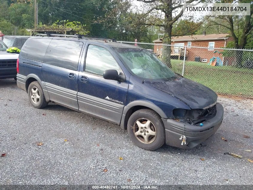 2004 Pontiac Montana M16 W/1Se Pkg. VIN: 1GMDX13E44D184704 Lot: 40482741