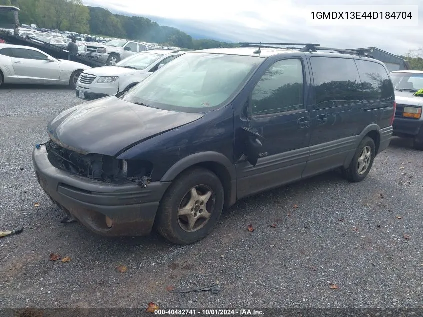 2004 Pontiac Montana M16 W/1Se Pkg. VIN: 1GMDX13E44D184704 Lot: 40482741