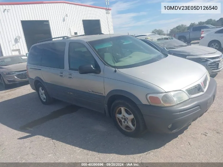 2005 Pontiac Montana M16 W/1Sa Pkg. VIN: 1GMDV23E05D126540 Lot: 40390596