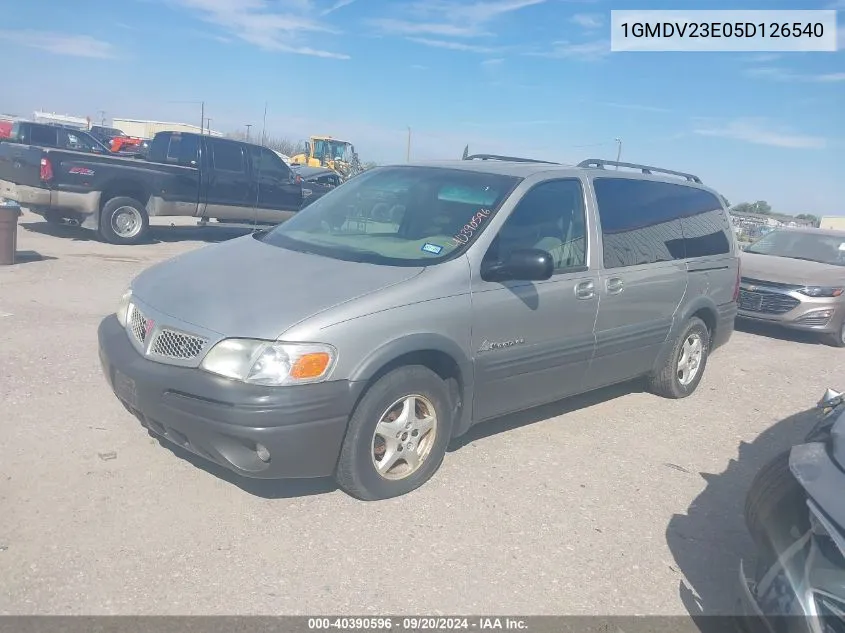 2005 Pontiac Montana M16 W/1Sa Pkg. VIN: 1GMDV23E05D126540 Lot: 40390596