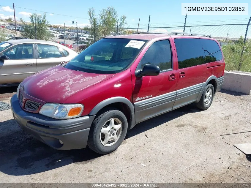 2005 Pontiac Montana M16 W/1Sa Pkg. VIN: 1GMDV23E95D102852 Lot: 40426492