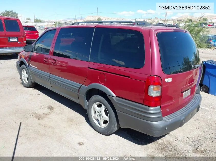 2005 Pontiac Montana M16 W/1Sa Pkg. VIN: 1GMDV23E95D102852 Lot: 40426492