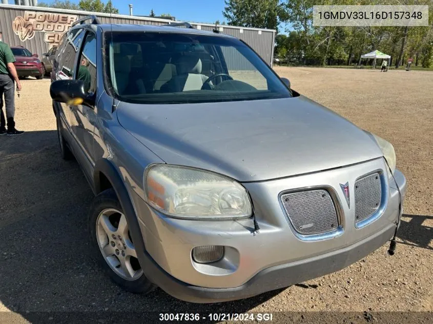 2006 Pontiac Montana Sv6 VIN: 1GMDV33L16D157348 Lot: 30047836