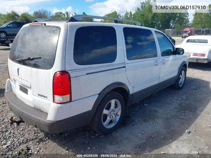 2006 Pontiac Montana Sv6 VIN: 1GMDV33L06D157910 Lot: 40258359