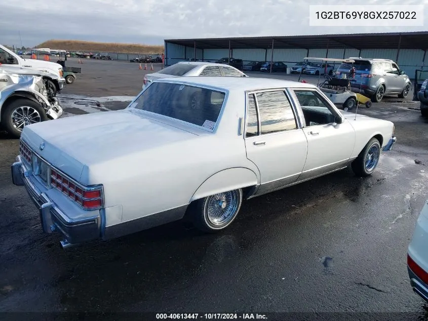 1986 Pontiac Parisienne Brougham VIN: 1G2BT69Y8GX257022 Lot: 40613447