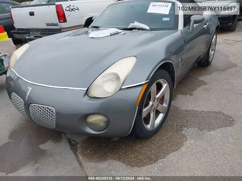 1G2MB35B76Y116897 2006 Pontiac Solstice