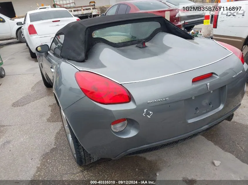 1G2MB35B76Y116897 2006 Pontiac Solstice