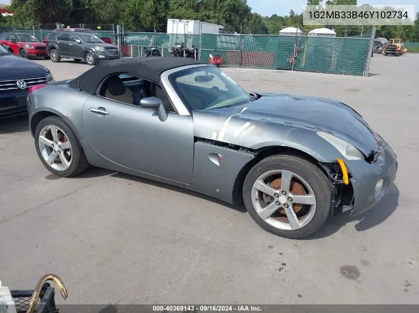 1G2MB33B46Y102734 2006 Pontiac Solstice