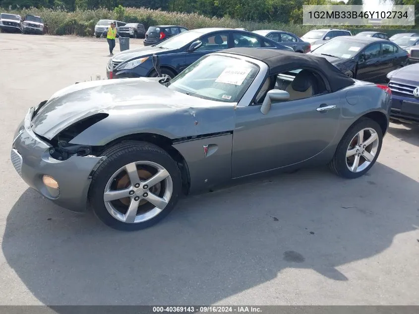 1G2MB33B46Y102734 2006 Pontiac Solstice