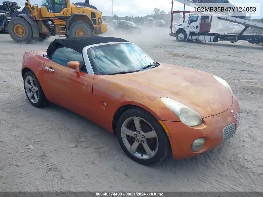 1G2MB35B47Y124053 2007 Pontiac Solstice