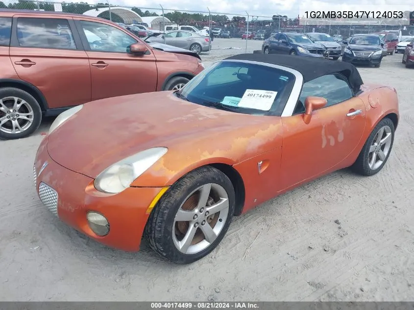 1G2MB35B47Y124053 2007 Pontiac Solstice