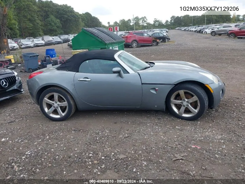 2007 Pontiac Solstice Gxp VIN: 1G2MG35XX7Y129206 Lot: 40409610