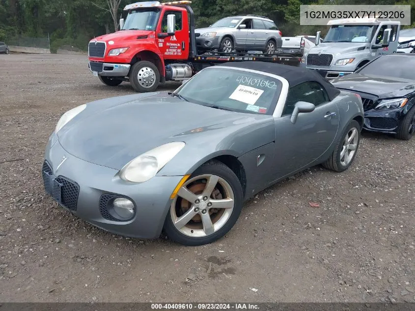 2007 Pontiac Solstice Gxp VIN: 1G2MG35XX7Y129206 Lot: 40409610