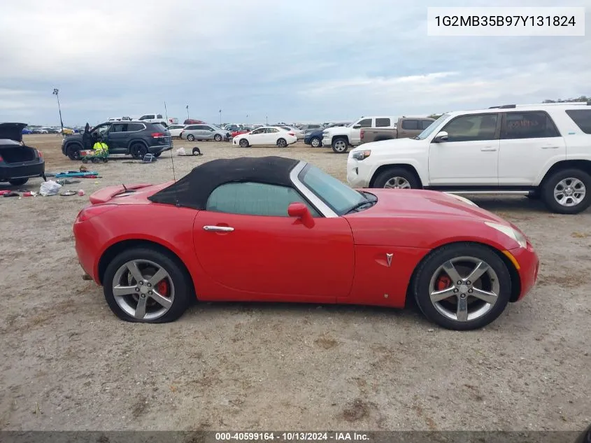 2007 Pontiac Solstice VIN: 1G2MB35B97Y131824 Lot: 40599164