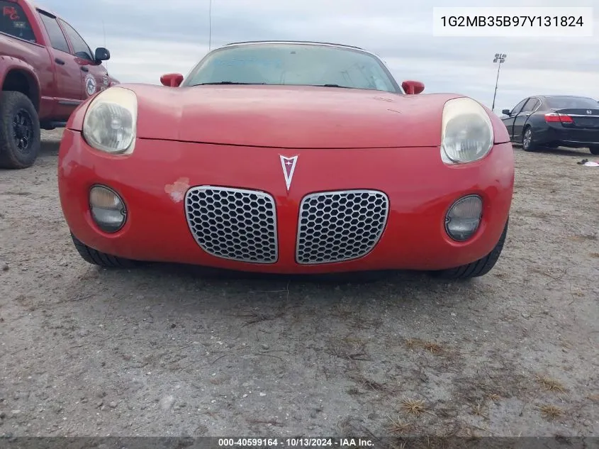 2007 Pontiac Solstice VIN: 1G2MB35B97Y131824 Lot: 40599164