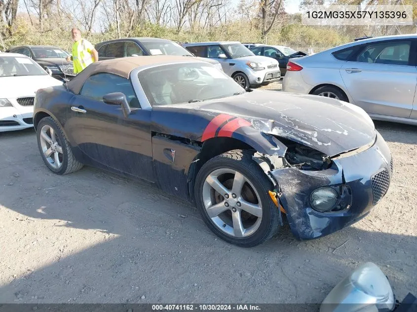 2007 Pontiac Solstice Gxp VIN: 1G2MG35X57Y135396 Lot: 40741162