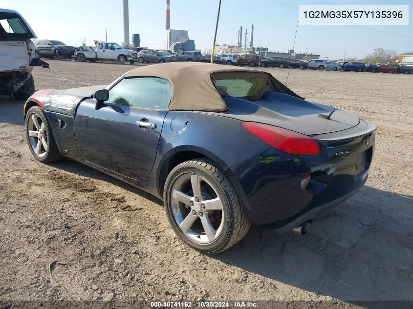 2007 Pontiac Solstice Gxp VIN: 1G2MG35X57Y135396 Lot: 40741162