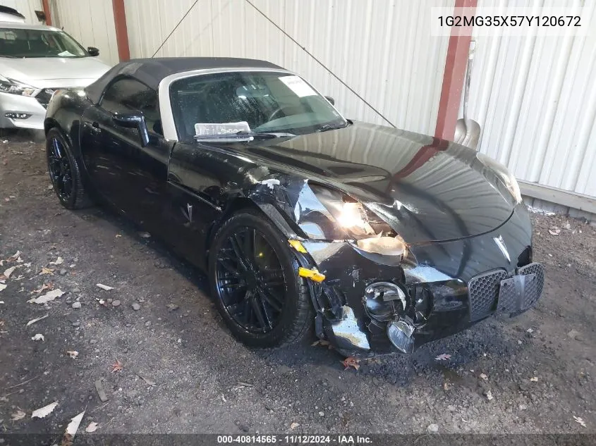 1G2MG35X57Y120672 2007 Pontiac Solstice Gxp