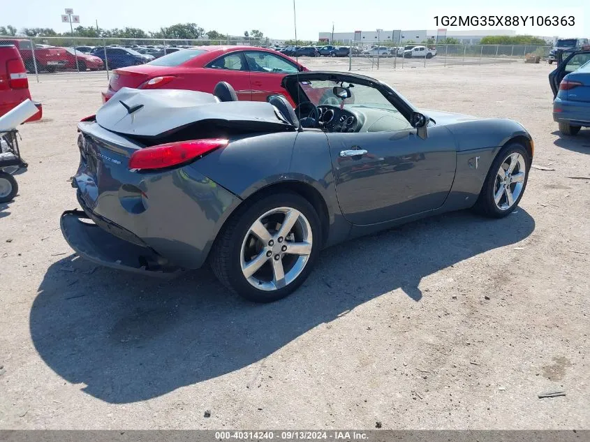 1G2MG35X88Y106363 2008 Pontiac Solstice Gxp