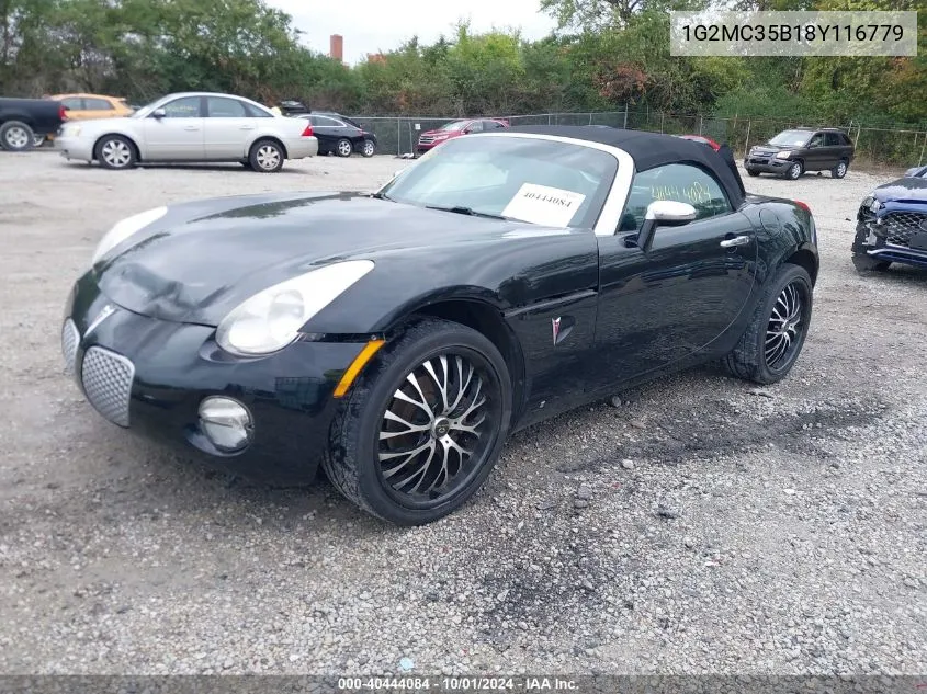 2008 Pontiac Solstice VIN: 1G2MC35B18Y116779 Lot: 40444084