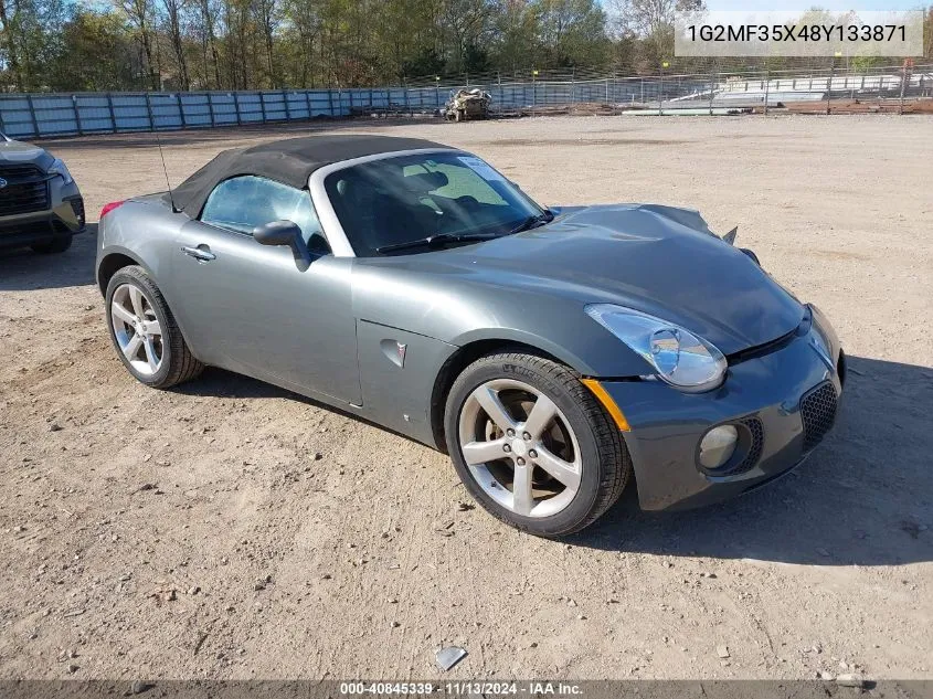 2008 Pontiac Solstice Gxp VIN: 1G2MF35X48Y133871 Lot: 40845339